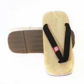 Unisex Flip Flop Sandal with Velveteen Black Thong Strap