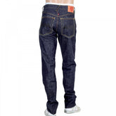 4A Version 1 Regular Classic Slim Model Selvedge Raw Denim Jeans with Black Embroidery