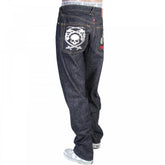 Mens Super Exclusive Design Indigo Raw Denim Cotton Jean