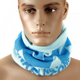Sky Blue Fleece Neck Warmer Snood For Men