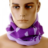 Light Purple Neck Warmer Reversible Snood for Men
