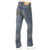 Mens Vintage Cut Union Star Japanese Selvedge Hard Light Wash Denim Jeans SC40065H