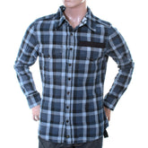 Anglomania Blue Check Slim Fit Shirt