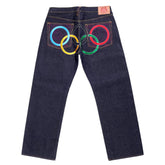 Super Exclusive Limited Edition Embroidered Olympics Denim Jeans