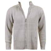 Grey Long Sleeve Regular Fit Full Zipped Cardigan with Applique Shoulder Patch