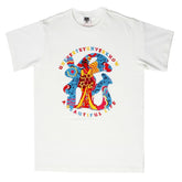 Shehana Yogahar Flower Short Sleeve Crew Neck White T Shirt