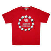 Untunk Red Crew Neck Regular Fit Short Sleeve T-Shirt