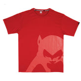 Regular Fit Crew Neck T-Shirt in Red with Brand Monkey Head Print