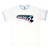 White crew neck regular fit t-shirt Short sleeve