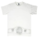 Short Sleeve White Champion Crew Neck Regular Fit T-Shirt