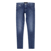 Emporio Armani J00 Mens Slim Fit Worn Finish Stretch Denim Jeans EAM8147