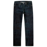Raw SugarCane Fiber Blend Denim with Green Tint Slim Edo Ai 55th Anniversary Jeans CANE11072