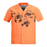 Scorpion Vince Ray Star of Hollywood Pink Hawaiian Shirt SoH9042