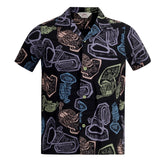 Instruments of Brass Star of Hollywood Black Hawaiian Shirt SoH9369