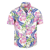 Sun Surf Mens Off White Orchid Bloom Hawaiian Shirt SURF10263