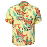 Sun Surf Mens Flourish Flowers Yellow Hawaiian Shirt SURF11090