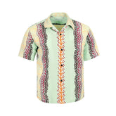 Sun Surf Mens Traditional Tattoo Motif Blue Hawaiian Shirt SURF10265