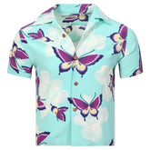 Sun Surf Blue Mariposa Short sleeve Hawaiian Shirt SURF11091