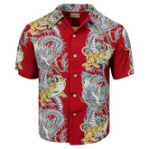 Sun Surf Special Edition Tornado Tiger Red Hawaiian Shirt SURF11099