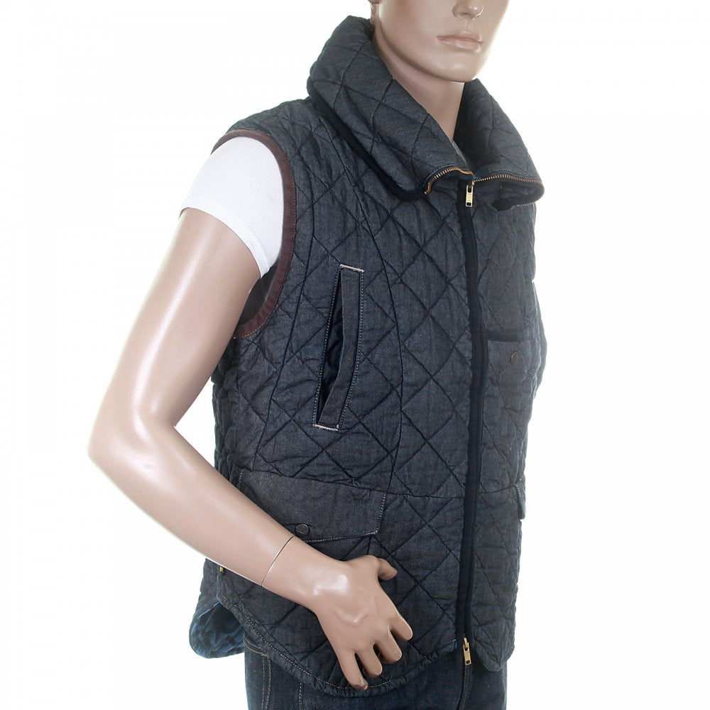 Denim Quilted Gillet for Men