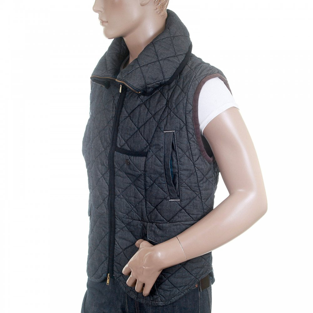 Denim Quilted Gillet for Men