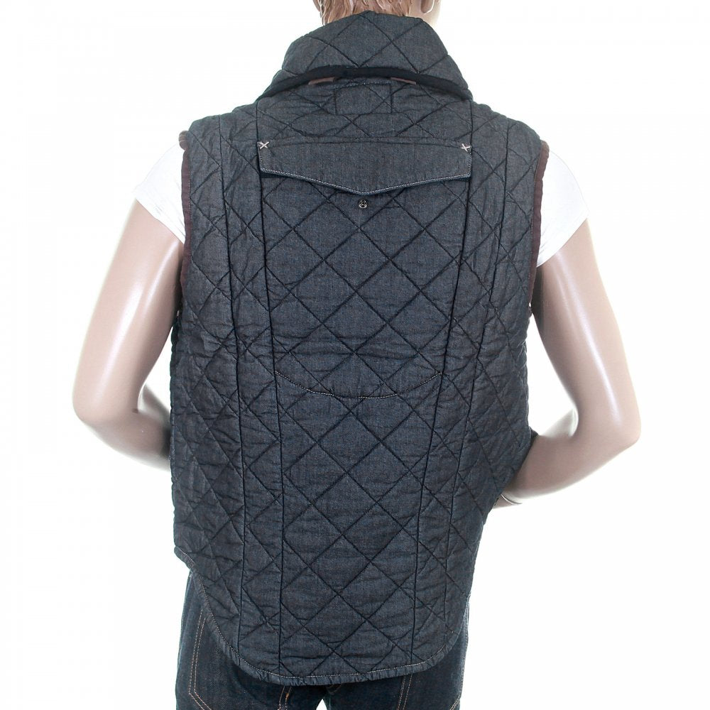 Denim Quilted Gillet for Men