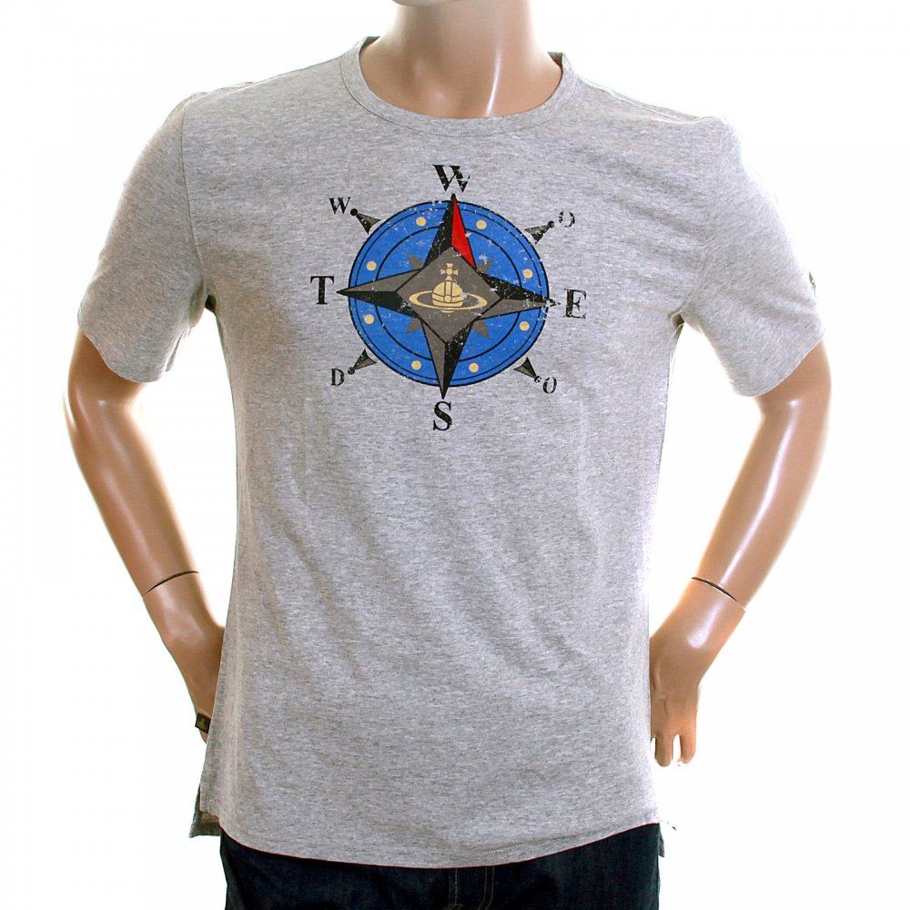 Anglomania Grey Mele Mens T Shirt