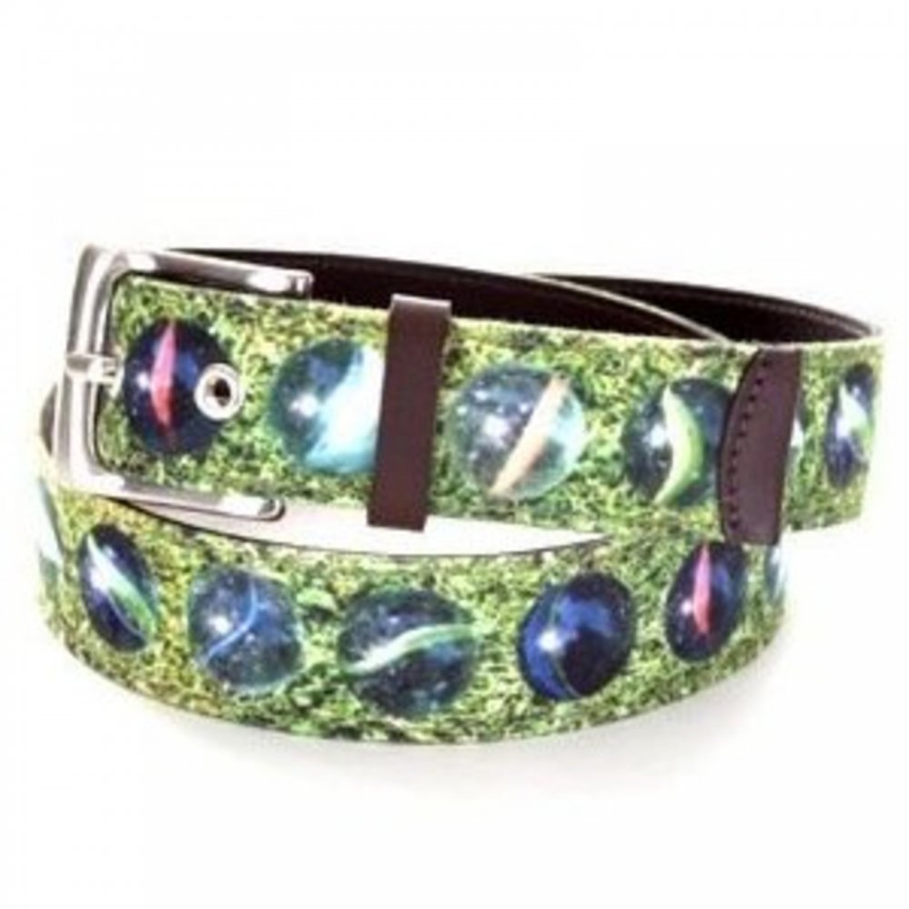 Canvas on Leather Belt