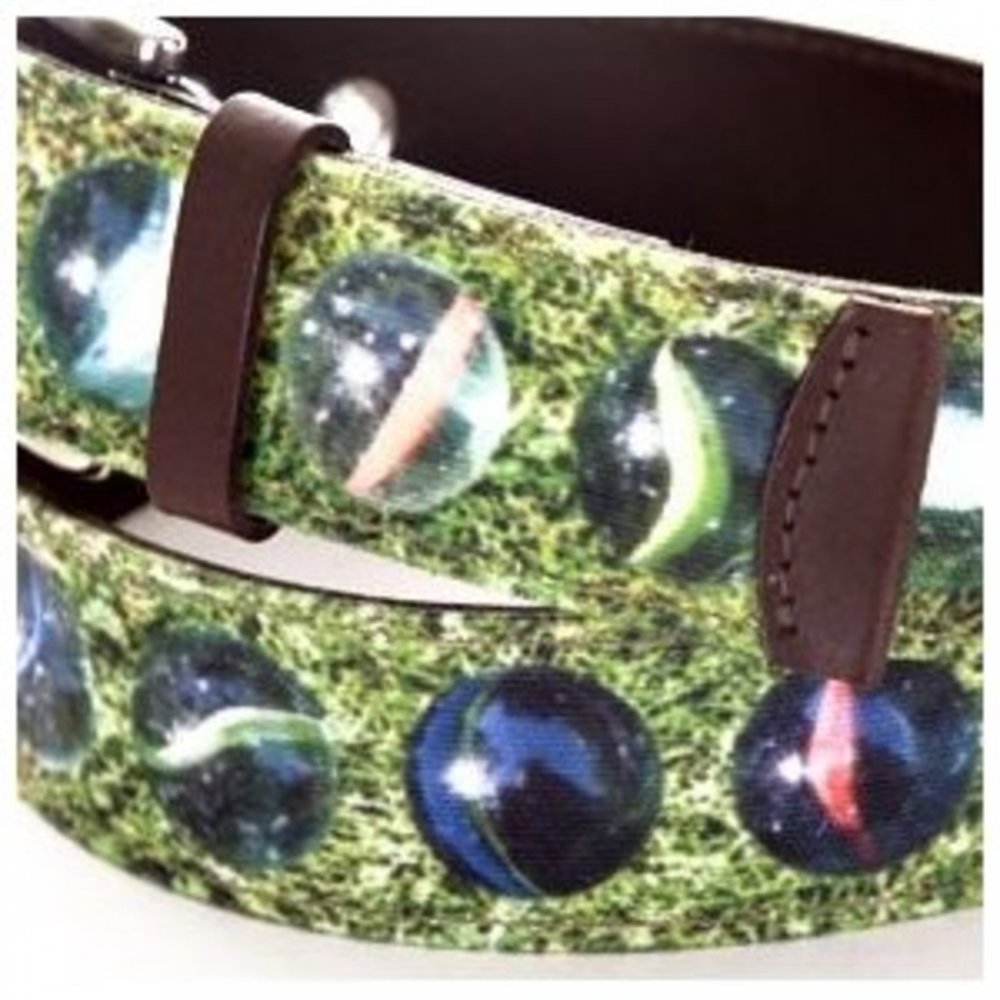 Canvas on Leather Belt