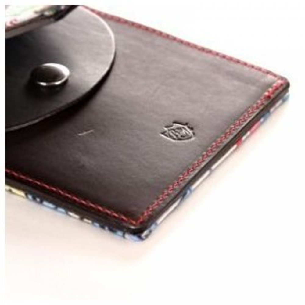 Leather bill fold credit card wallet