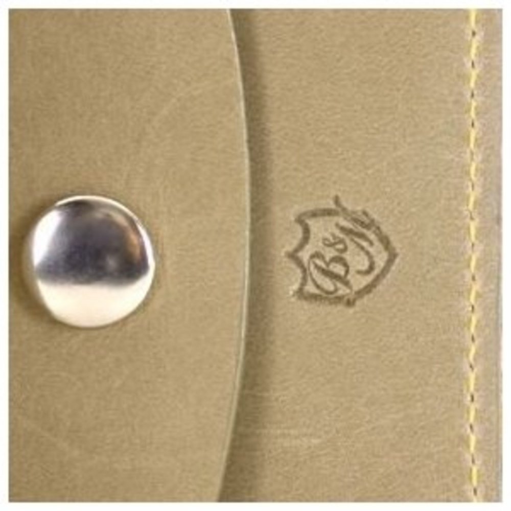 Leather Credit Card Wallet with Daisies