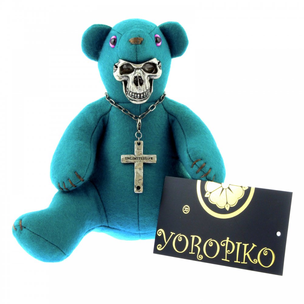 Limited Edition Teddy bear in teal blue colour