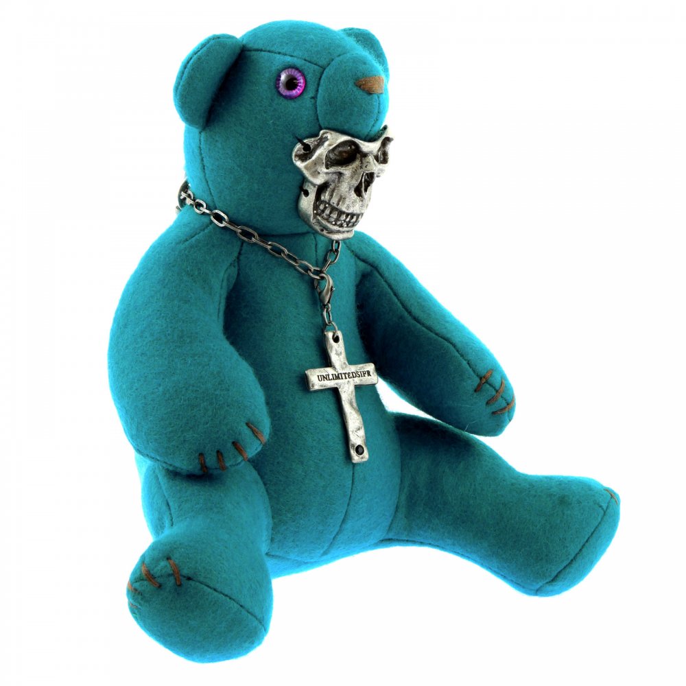 Limited Edition Teddy bear in teal blue colour