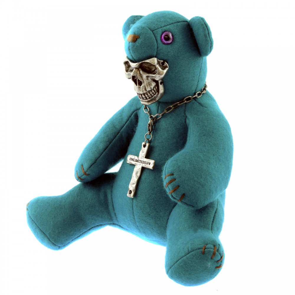 Limited Edition Teddy bear in teal blue colour