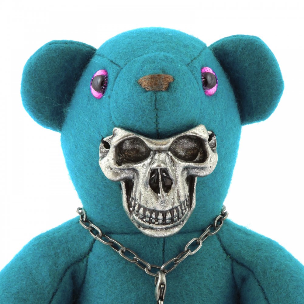 Limited Edition Teddy bear in teal blue colour