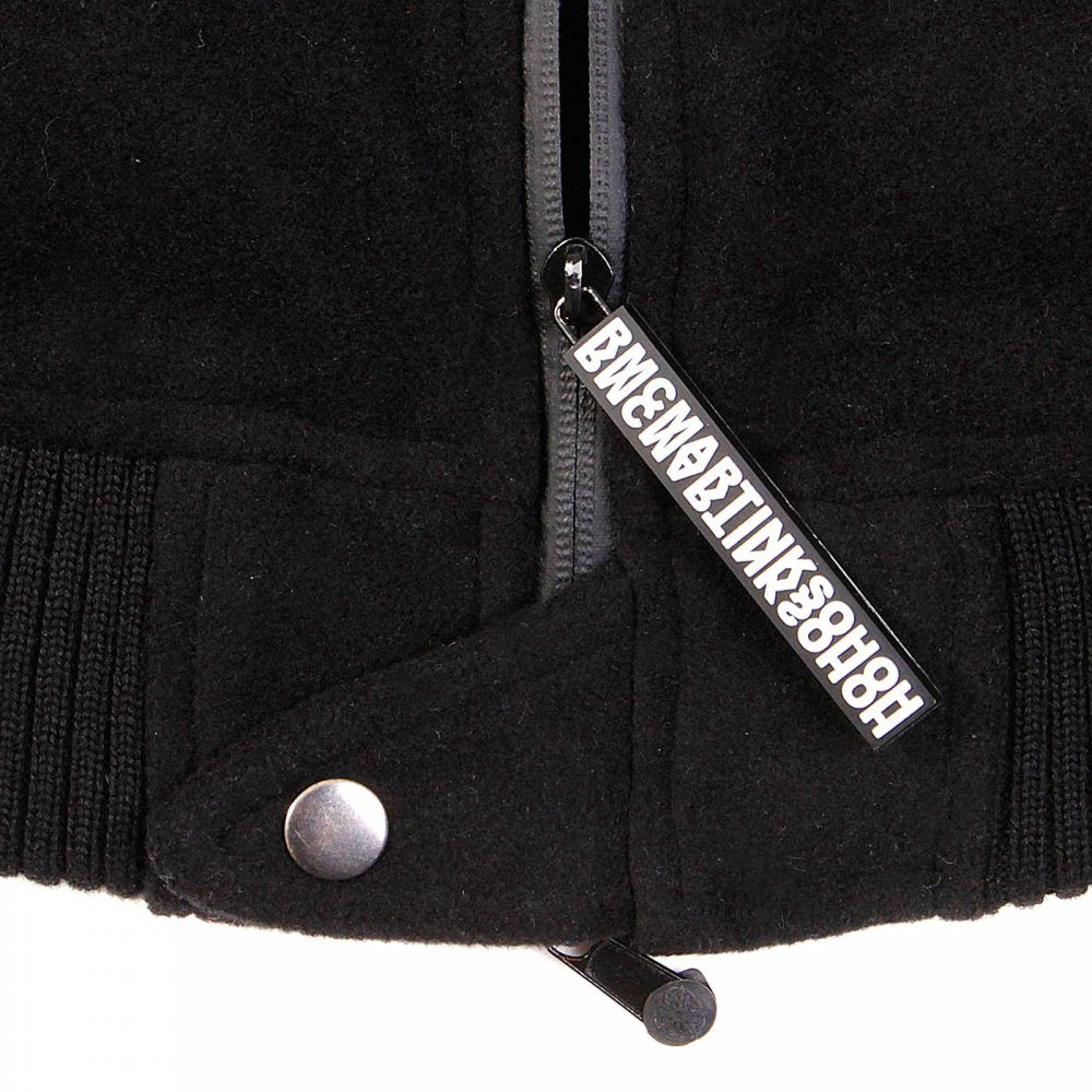 Padded Wool Black Jacket
