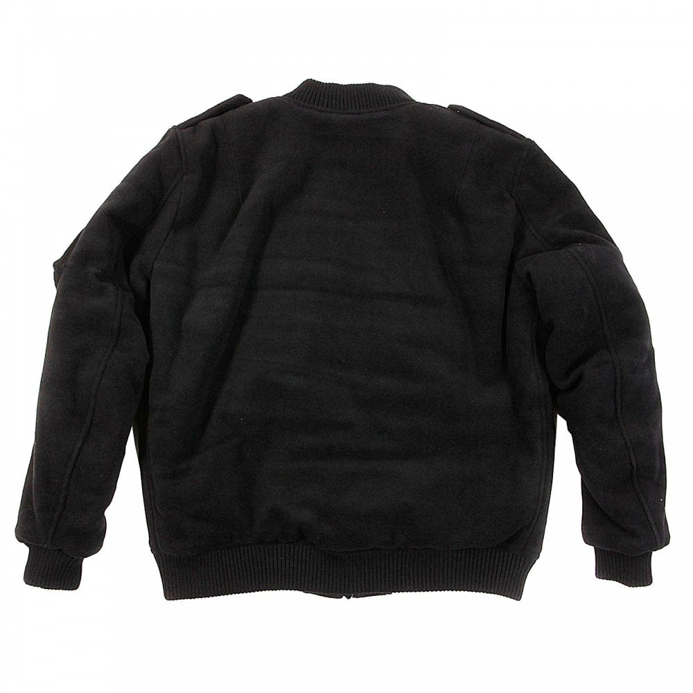 Padded Wool Black Jacket