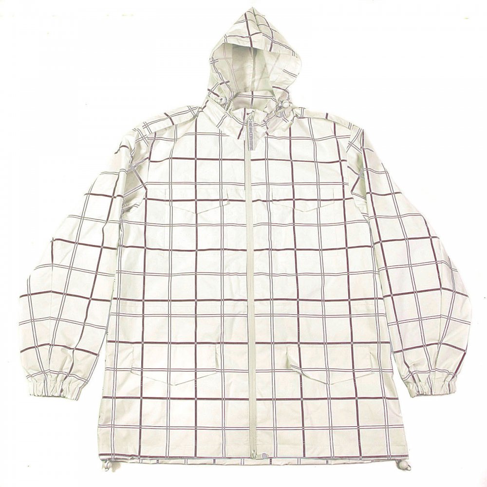 White hooded functional jacket