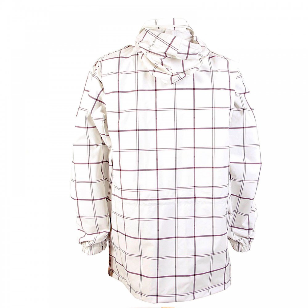 White hooded functional jacket
