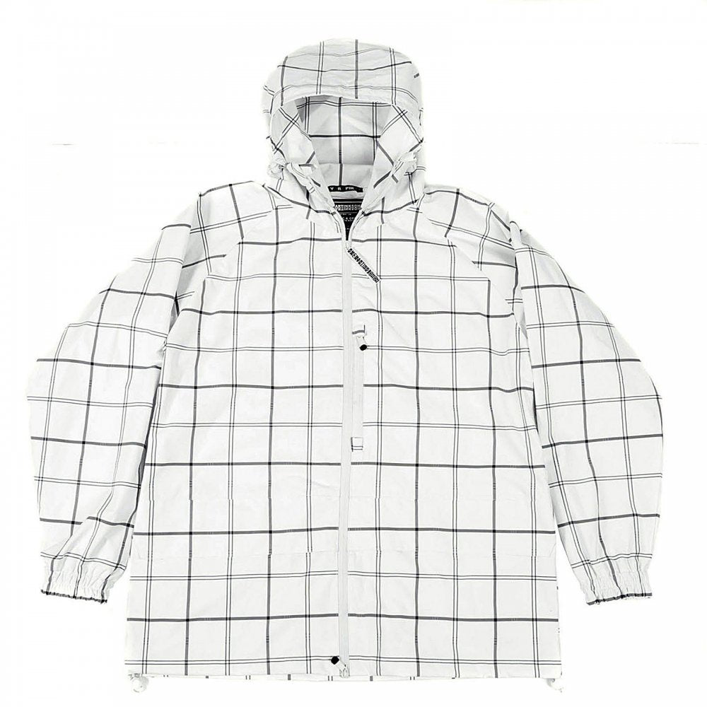 White hooded functional jacket