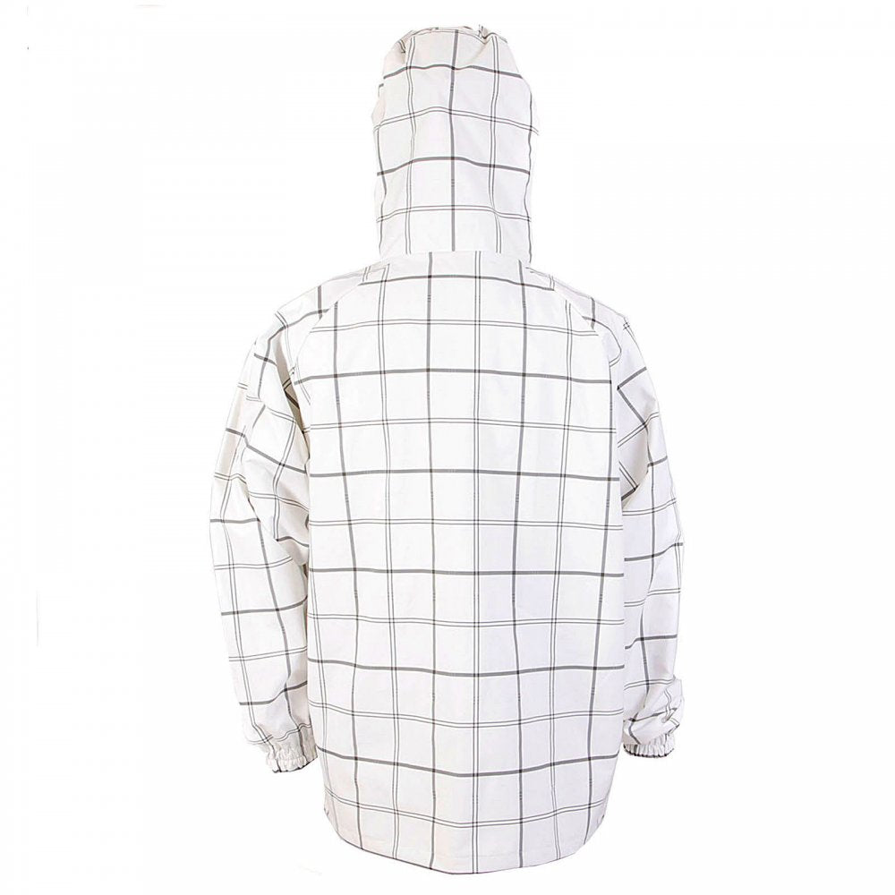 White hooded functional jacket