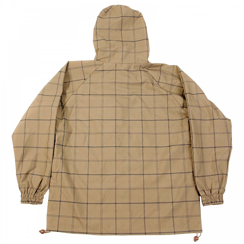 Coffee hooded functional jacket