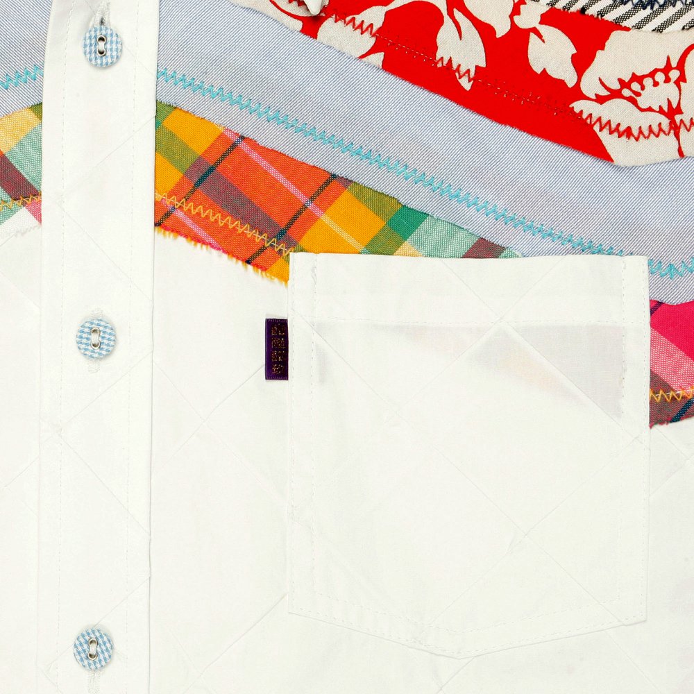 Mens long sleeve shirt in white