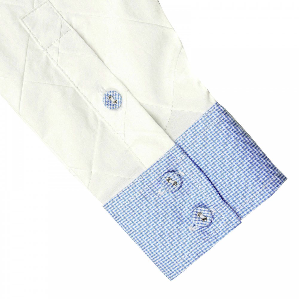 Mens long sleeve shirt in white