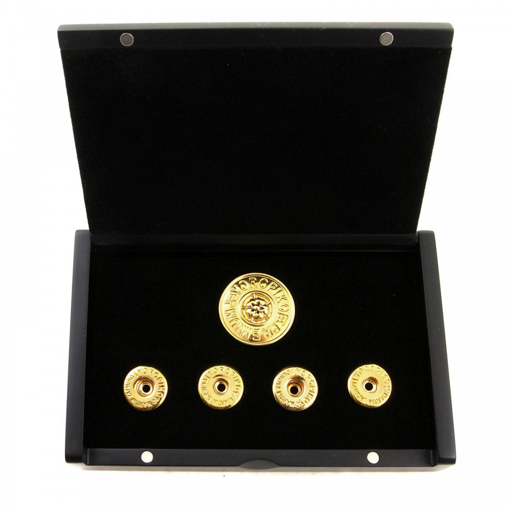 Gold plated button set