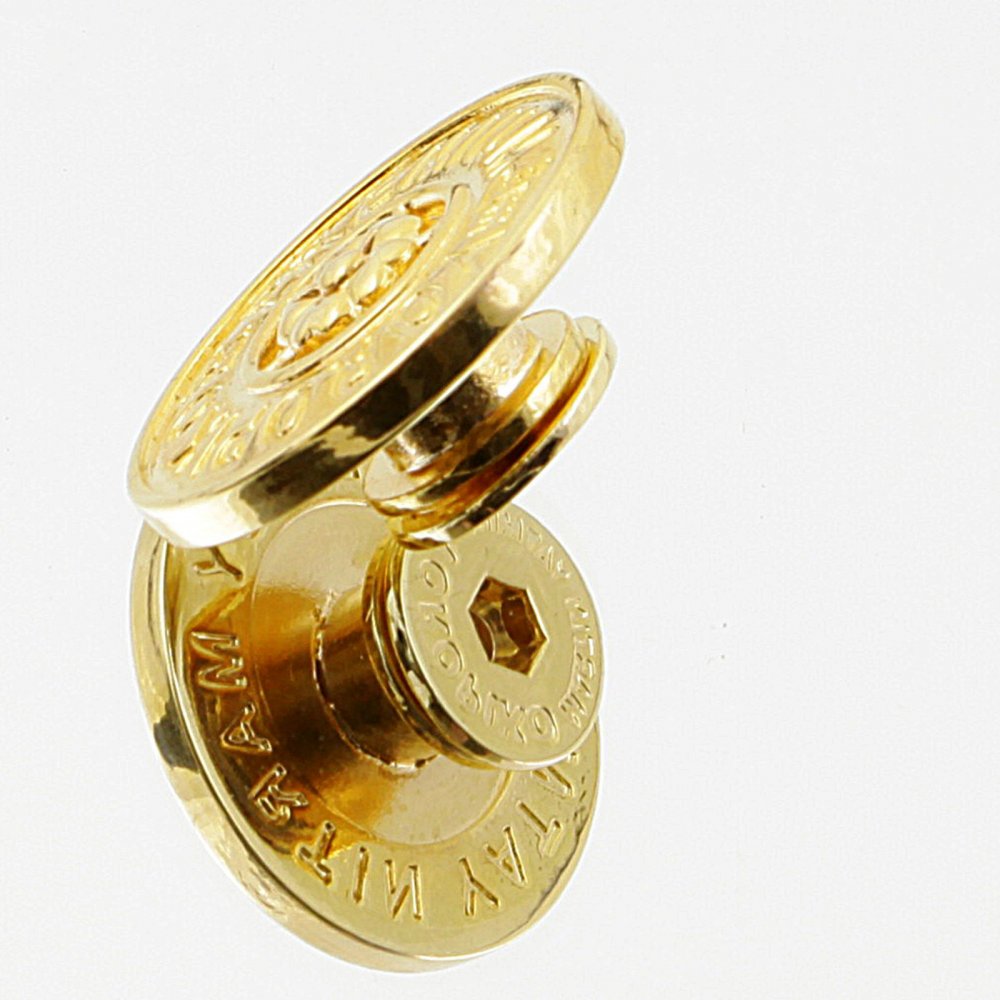 Gold plated button set