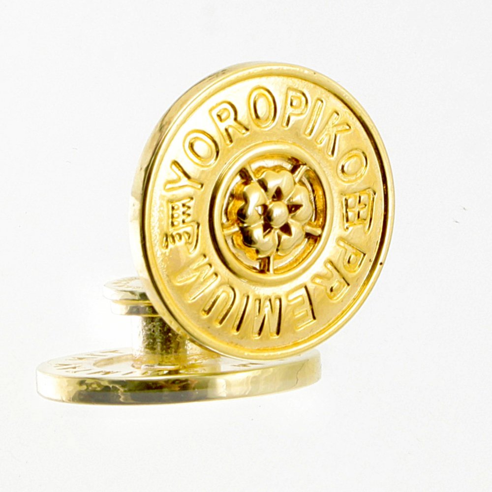 Gold plated button set