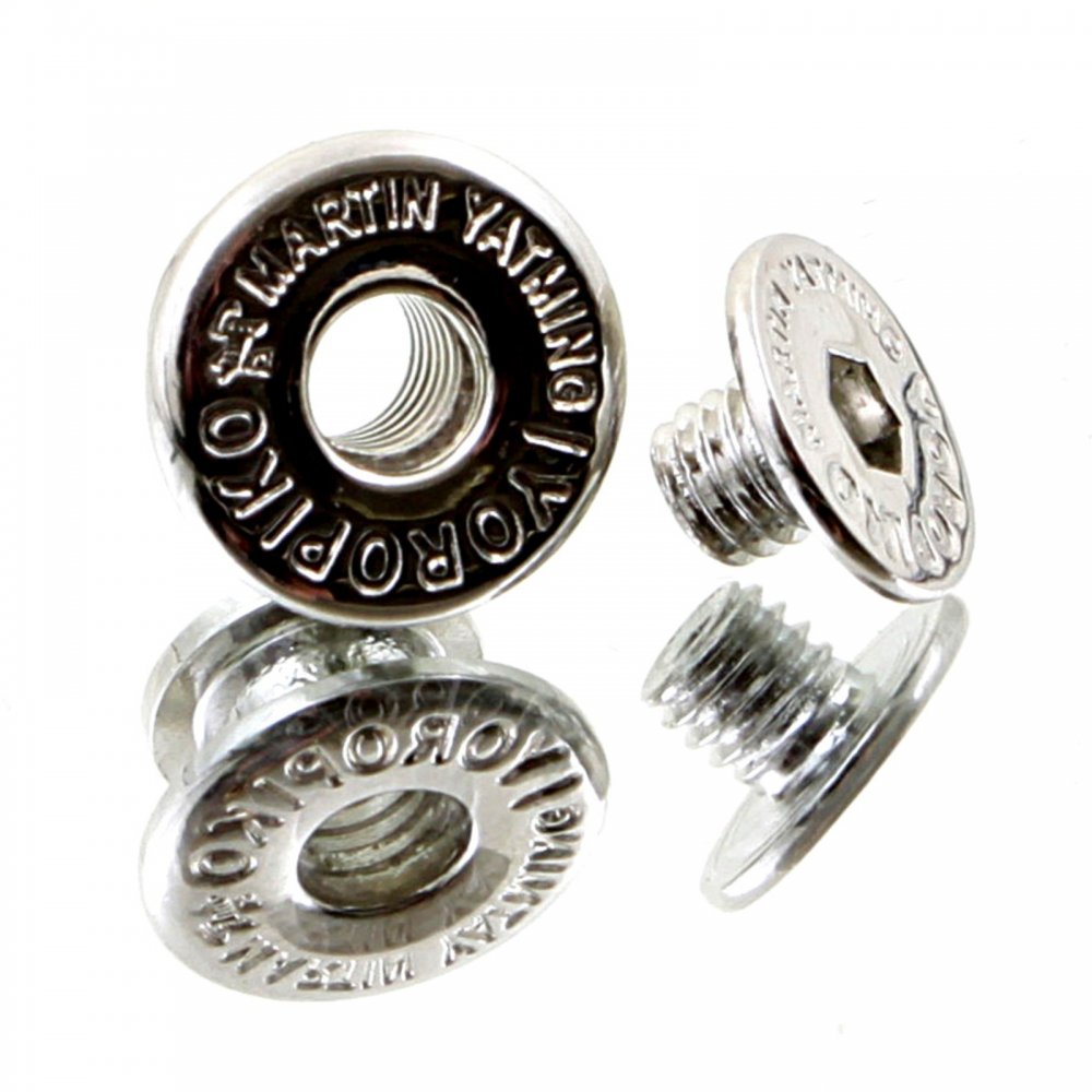 White Gold Plated button set