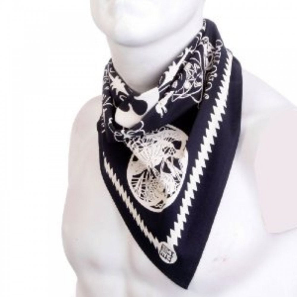 Navy Printed Bandana