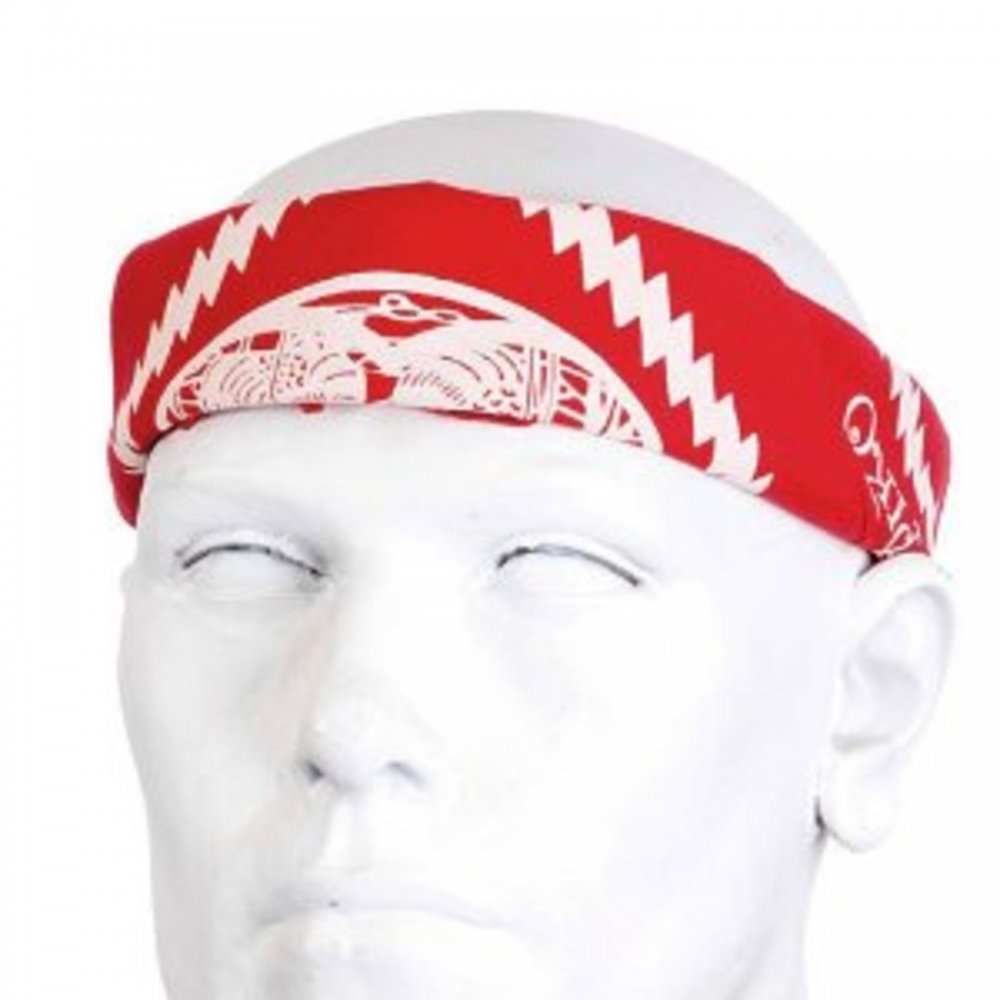 Red Printed Bandana